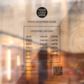 Heures de la petite entreprise Autocollant pour fe (Feuille 2)