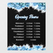 Heures d'ouverture Autocollant pour fenêtre Crista (Feuille)