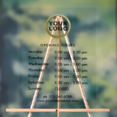 Heures d'ouverture du logo de l'entreprise (Neutre)