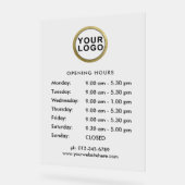 Heures d'ouverture du logo de l'entreprise (Angle)