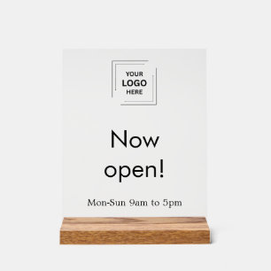 Heures d'ouverture du magasin maintenant Logo d'