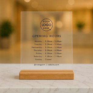 Heures d'ouverture Logo d'affaires Horaires d'ou