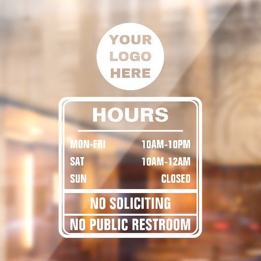 Heures d'ouverture Panneau de non-séduction Logo d (Feuille 2)