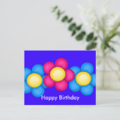 Heureuse, carte postale d'anniversaire (Debout devant)