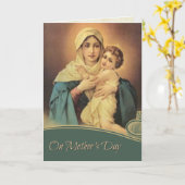 HEUREUSE CARTE RELIGIEUSE MARIE DE LA JOURNÉE DE L (Fleur jaune)