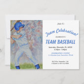 HEUREUSE INVITATION À LA FÊTE DE BASEBALL (Devant)