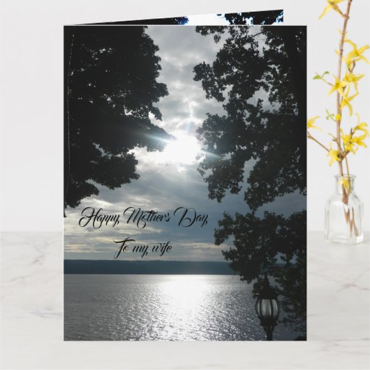 HEUREUSE MÈRE DAY Carte FEMME (Fleur jaune)