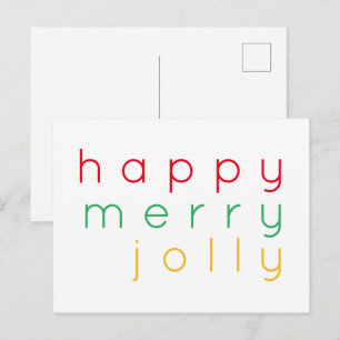 HEUREUSE MERRY JOLLY Carte postale
