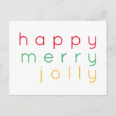 HEUREUSE MERRY JOLLY Carte postale (Devant)