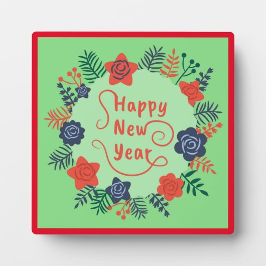 HEUREUSE PLAQUE DU NOUVEL AN (Devant)