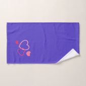HEUREUSE SAINTE-VALENTIN ! (Serviette à main)