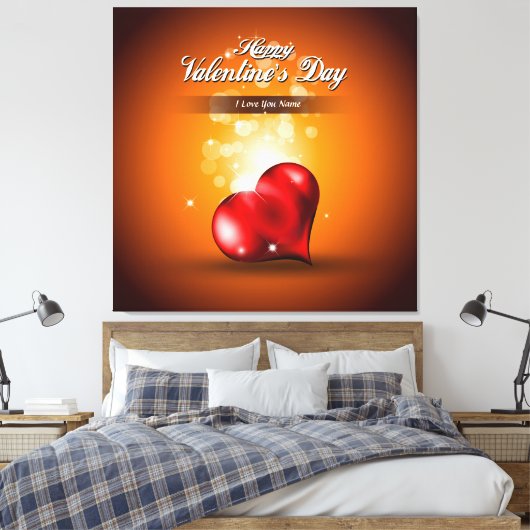 Heureuse Sainte-Valentin 4 toile enrobée (Insitu(Chambre))
