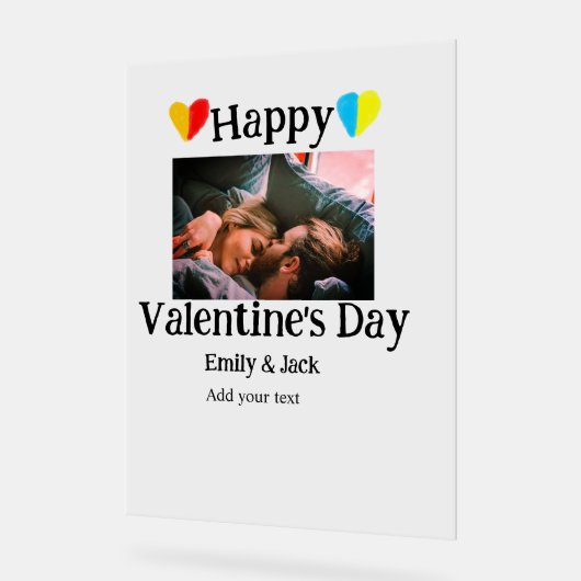 Heureuse Sainte-Valentin ajouter nom de couple pho (Angle)