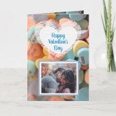 Heureuse Sainte-Valentin Candy Hearts Carte photo (Devant)
