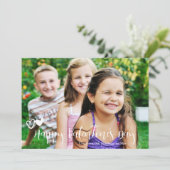 Heureuse Sainte-Valentin Carte photo Coeurs tendan (Debout devant)