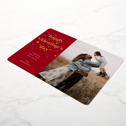 Heureuse Sainte-Valentin + Carte photo de fond de (Rotation)