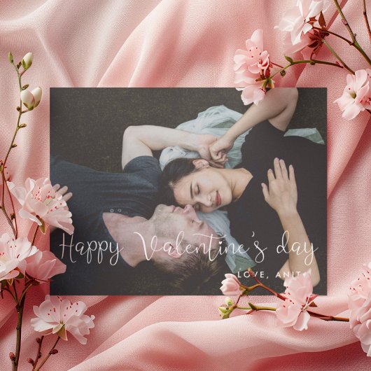 Heureuse Sainte-Valentin carte photo mignon