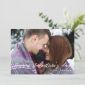 Heureuse Sainte-Valentin carte photo moderne (Debout devant)