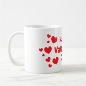 Heureuse Sainte-Valentin coeur rouge café tasse ca (Gauche)