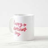 Heureuse Sainte-Valentin Coeur rouge XOXO Mug (Devant gauche)