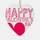 Heureuse Sainte-Valentin Cute typo Coeur ornement (Droite)