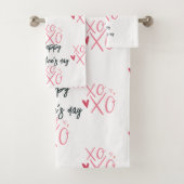 Heureuse Sainte-Valentin de coeur rose "XOXO" (En situation)