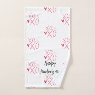 Heureuse Sainte-Valentin de coeur rose "XOXO"