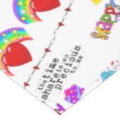 Heureuse Sainte-Valentin de nappes Joyeux annivers (Angle)