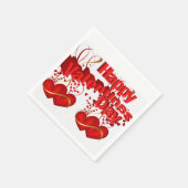 Heureuse Sainte-Valentin de serviettes en papier (Coin)