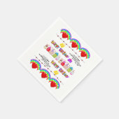 Heureuse Sainte-Valentin de serviettes en papier J (Coin)