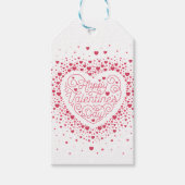 HEUREUSE SAINTE-VALENTIN / étiquette cadeau (Devant)