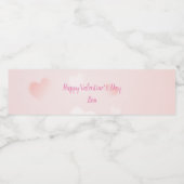 Heureuse Sainte-Valentin Étiquette de bouteille d' (Étiquettes simples)