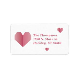 HEUREUSE SAINTE-VALENTIN / Étiquettes de coeur