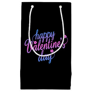 Heureuse Sainte-Valentin floral mou Sac cadeau