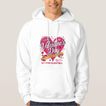 Heureuse Sainte-Valentin Heart Sweat - shirt à cap