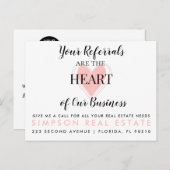 heureuse Sainte-Valentin immobilier Faire-part Pos (Devant / Derrière)