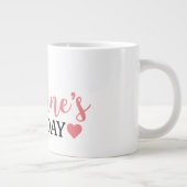 Heureuse Sainte-Valentin jumbo café blanc Mug (Droite)