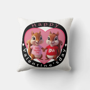 Heureuse Sainte-Valentin lancer oreiller