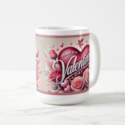 Heureuse Sainte-Valentin Mug ! (Devant droit)