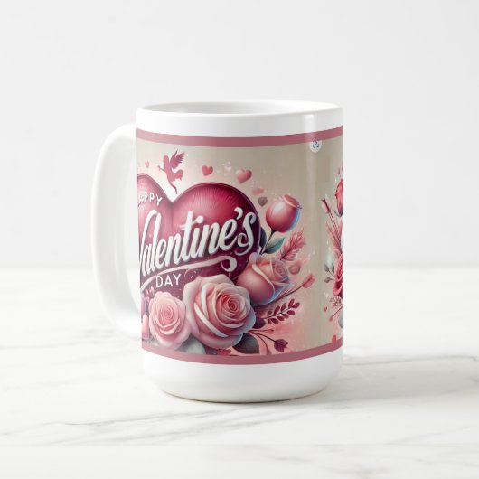 Heureuse Sainte-Valentin Mug ! (Devant gauche)