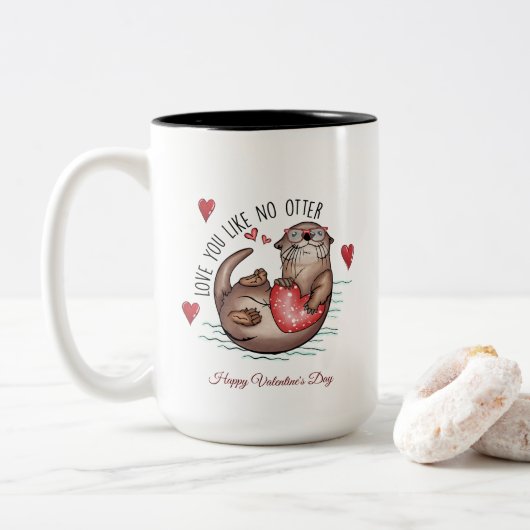 Heureuse Sainte-Valentin Mug (Avec donut)