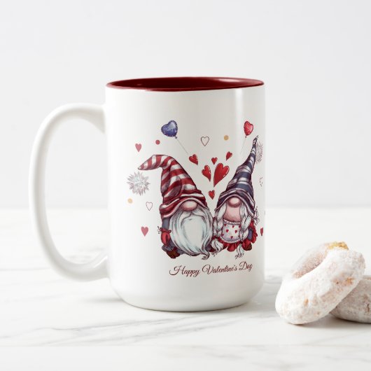 Heureuse Sainte-Valentin Mug (Avec donut)