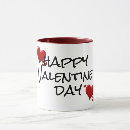 heureuse Sainte-Valentin mug idée cadeau amour coe (Centre)