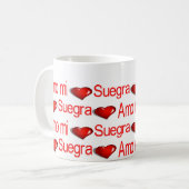 Heureuse Sainte-Valentin Mugs Amo Mi Suegra (Devant gauche)