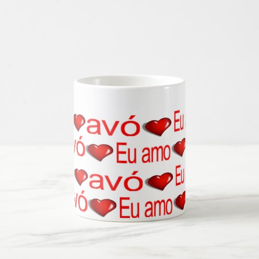 Heureuse Sainte-Valentin Mugs Eu Amo Avo Grandma (Centre)