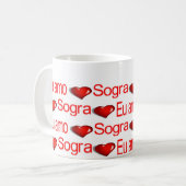 Heureuse Sainte-Valentin Mugs Eu Amo Mi Sogra (Devant gauche)