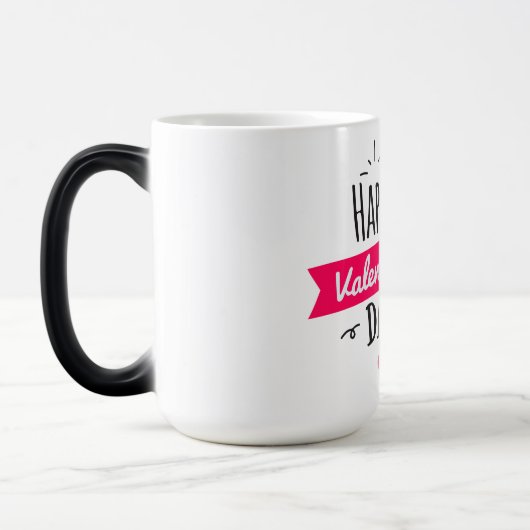 Heureuse Sainte-Valentin noir & blanc Mugs (Gauche)