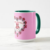 Heureuse Sainte-Valentin Teddy Bear Coffee Mug (Devant droit)