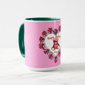 Heureuse Sainte-Valentin Teddy Bear Coffee Mug (Devant gauche)