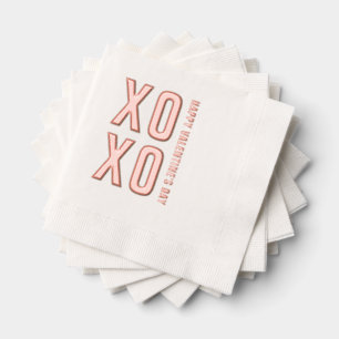 Heureuse Sainte-Valentin XOXO Rose d'huile d'or se